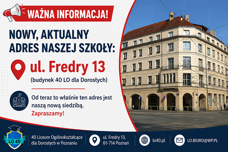 40 Liceum Ogólnokształcące dla Dorosłych w Poznaniu